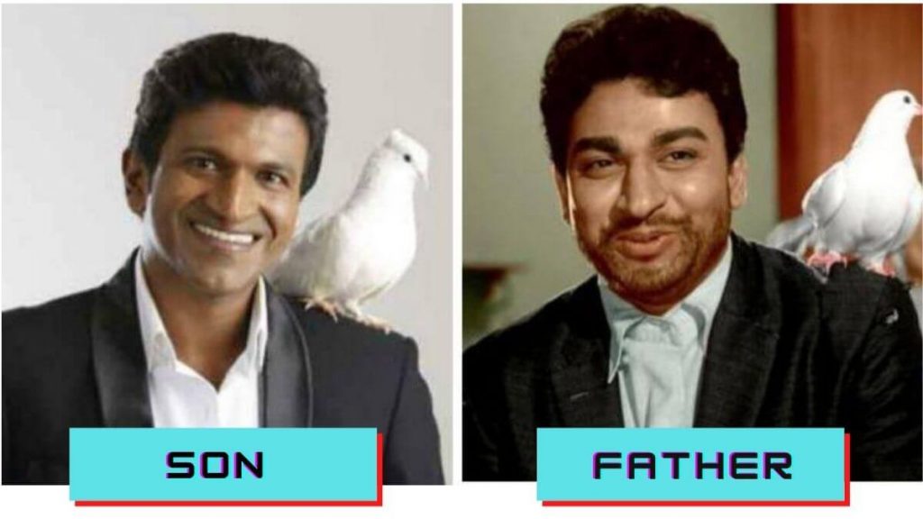 Puneeth-Rajkumar-with-his-father-dr-Rajkumar