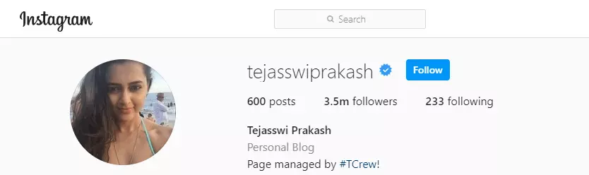 Tejasswi Prakash Wiki, Age, Friends, TV Shows, Hot Photos, Instagram 4 Tejasswi Prakash Instagram